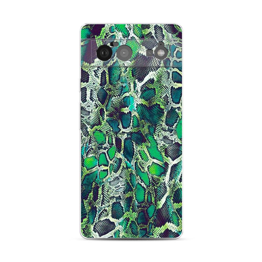 

Чехол Awog на Google Pixel 6 "Зеленая кожа змеи", Разноцветный, 270850-3
