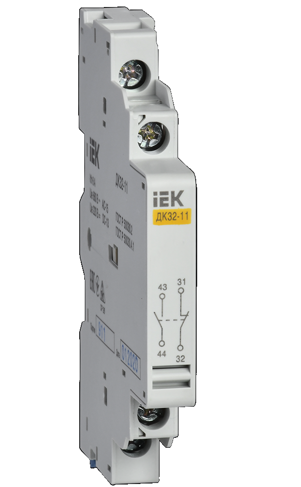 

Контакт дополнительный 1НО+1НЗ ДК32-11 ИЭК DMS11D-AU11