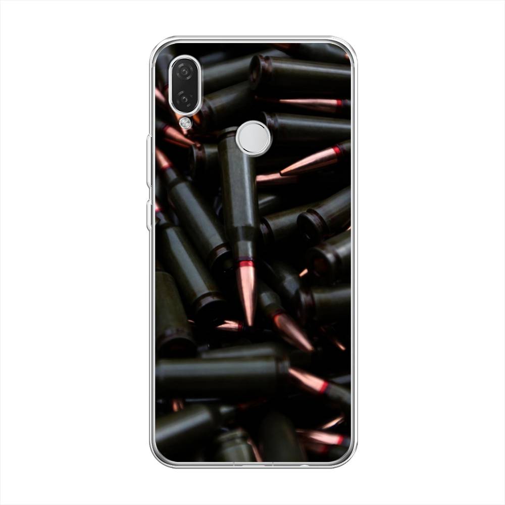 

Чехол Awog на Huawei Nova 3i "Пули черные", Черный, 68350-5