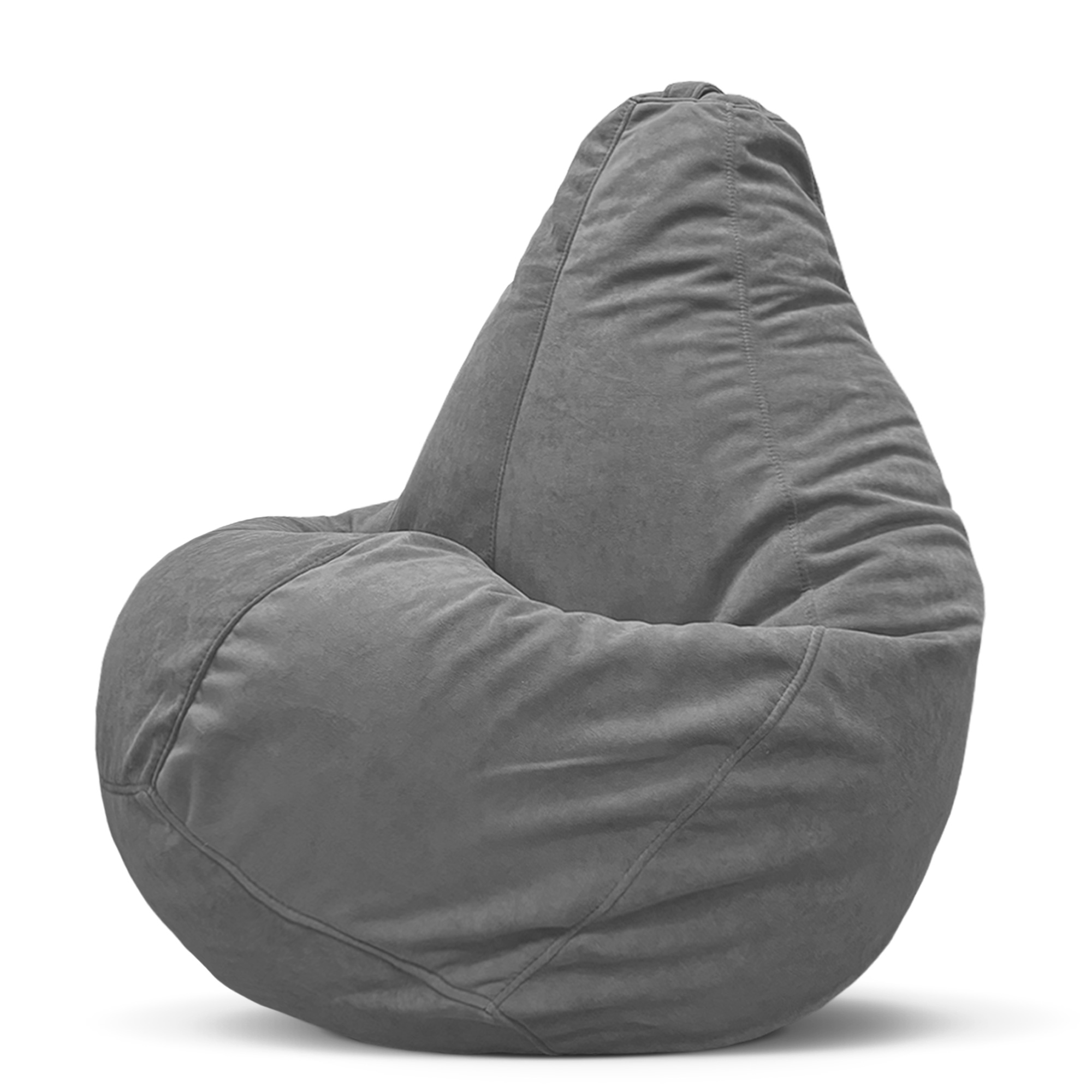 

Чехол для кресла мешка XXXXL внешний велюр, серый