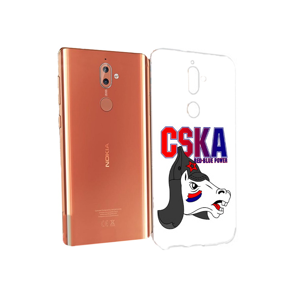 

Чехол MyPads Tocco для Nokia 9 ФК ЦСК лошадка россия (PT126479.94.179), Прозрачный, Tocco
