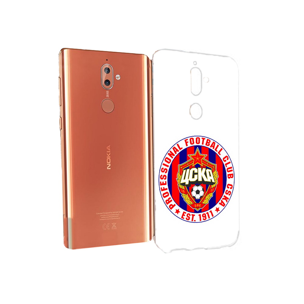 

Чехол MyPads Tocco для Nokia 9 ФК ЦСК логотип (PT126479.94.178), Прозрачный, Tocco