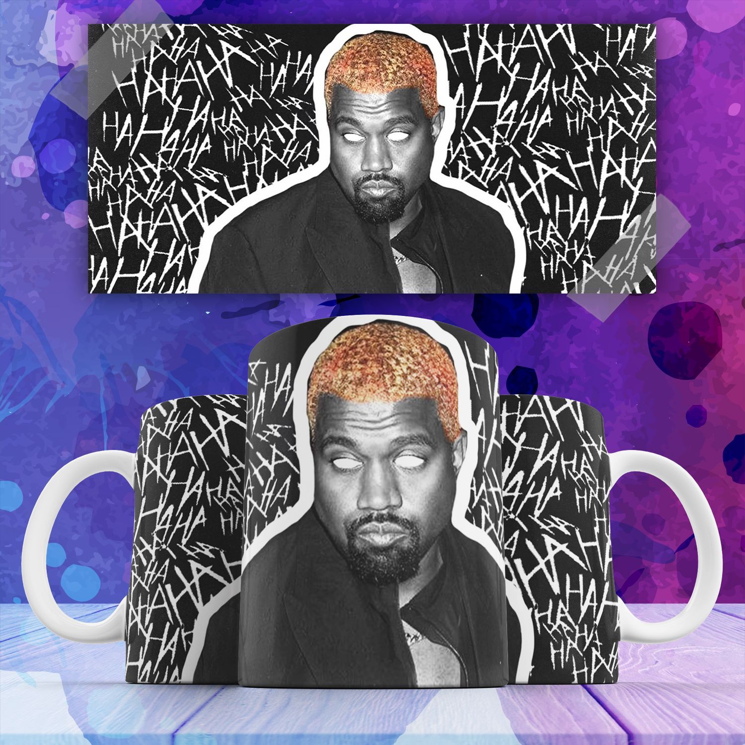 

Кружка c принтом канье уэст kanye west рэпер 330 мл