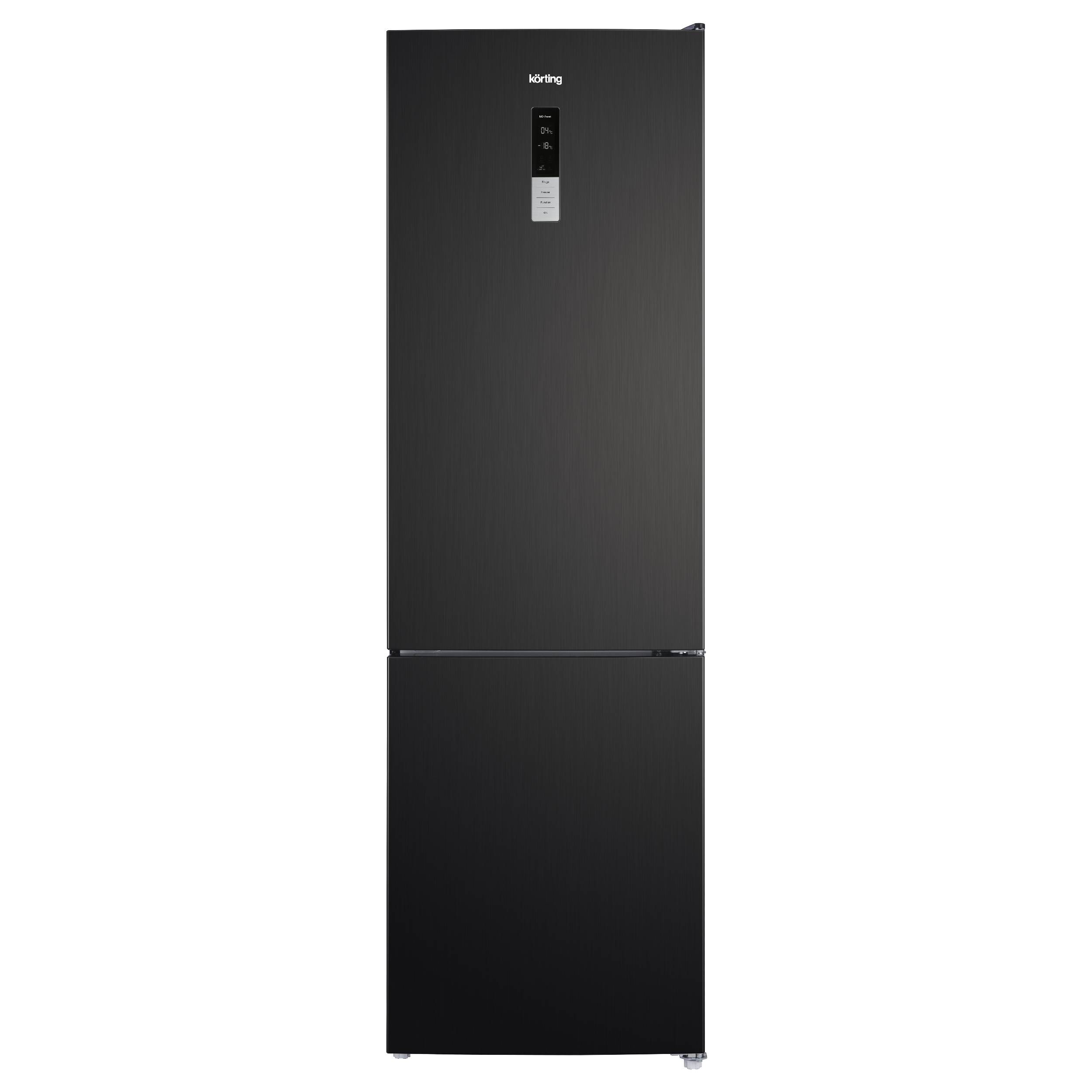 Холодильник Korting KNFC 62370 XN черный холодильник korting knfc 62029 w