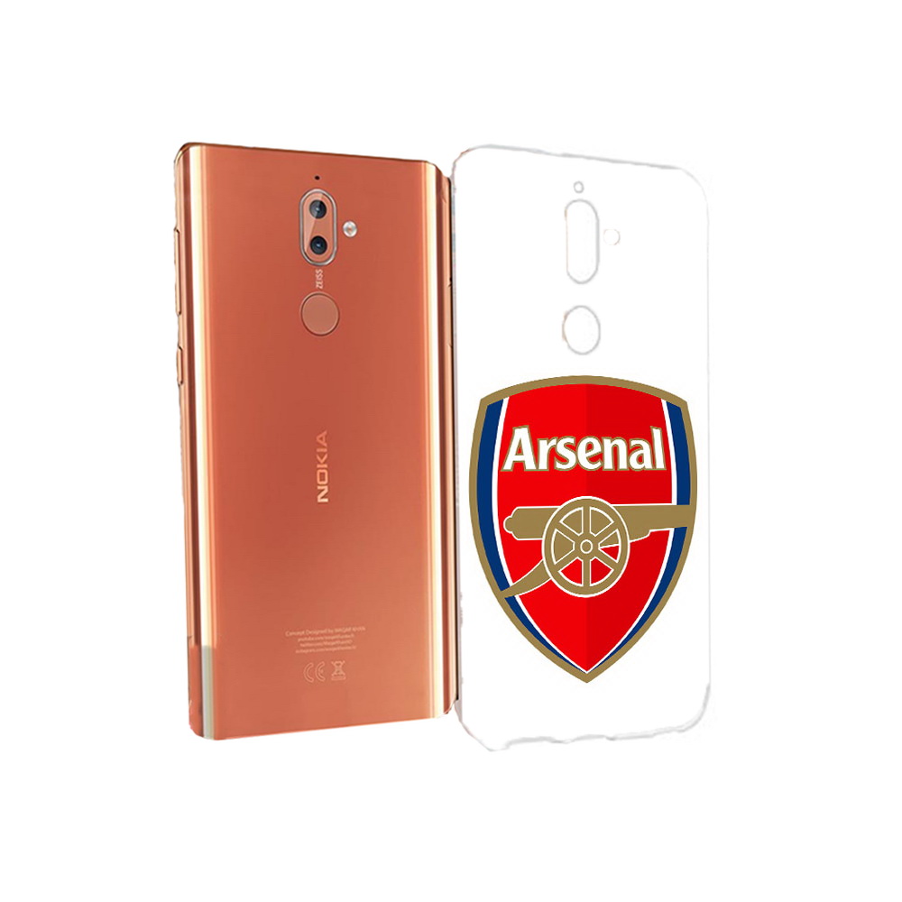 

Чехол MyPads Tocco для Nokia 9 ФК Арсенал логотип (PT126479.94.174), Прозрачный, Tocco