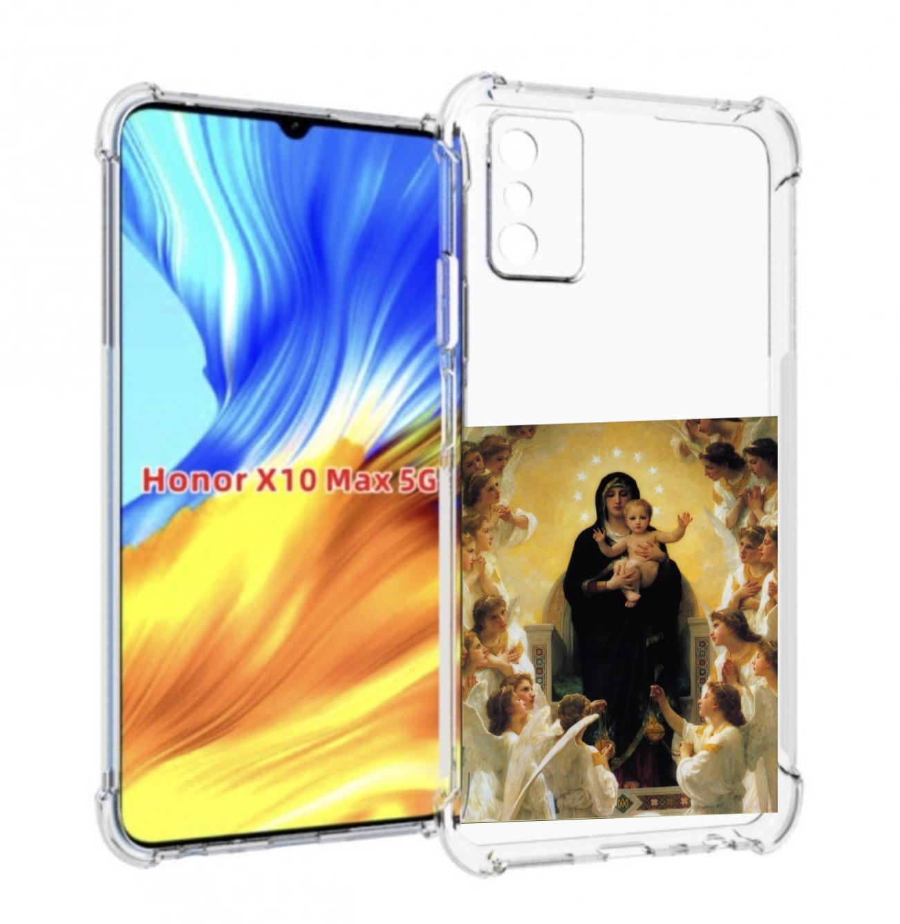 

Чехол MyPads дева-мария для Honor X10 Max, Прозрачный, Tocco