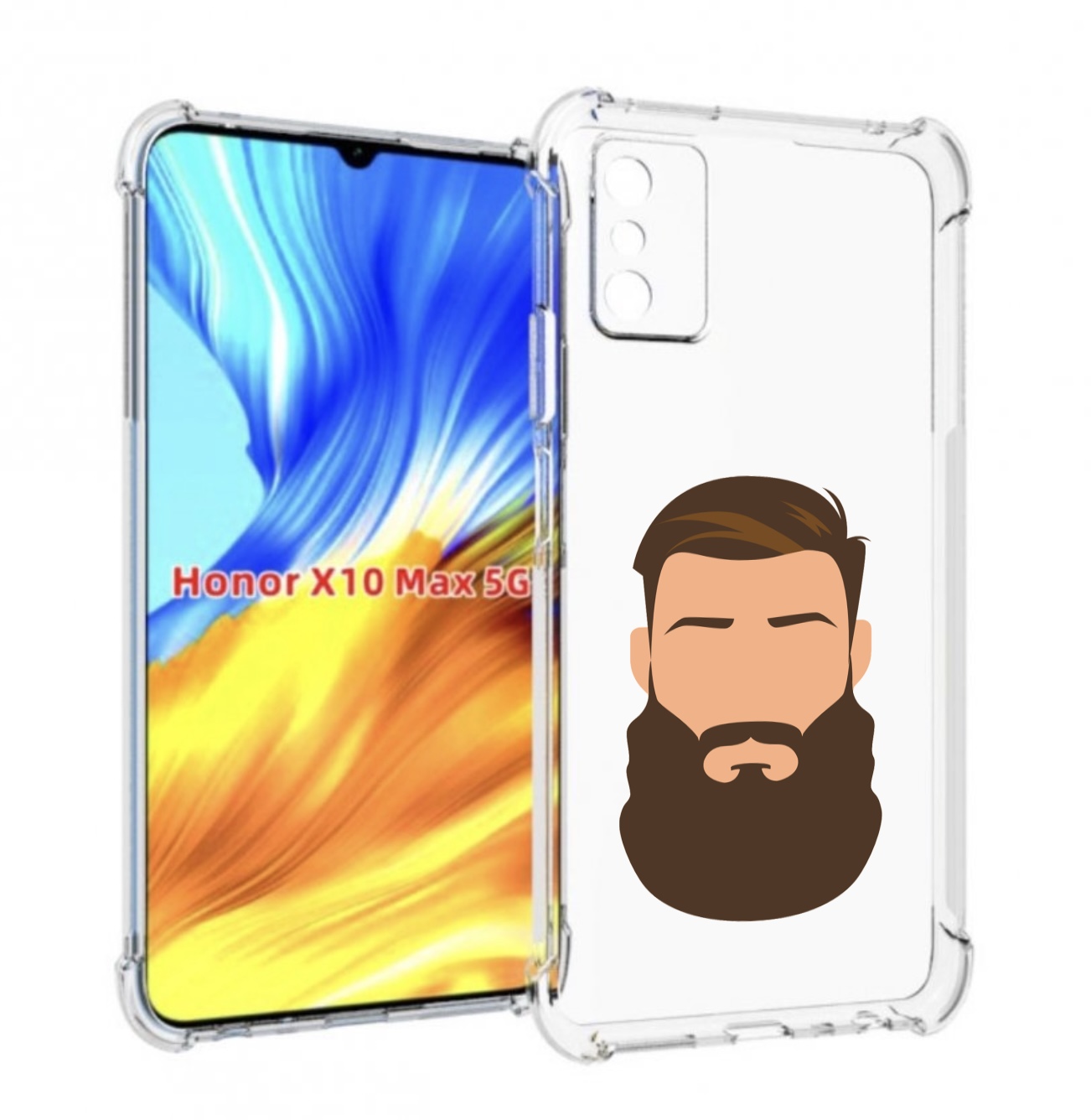 

Чехол MyPads густая-борода для Honor X10 Max, Прозрачный, Tocco