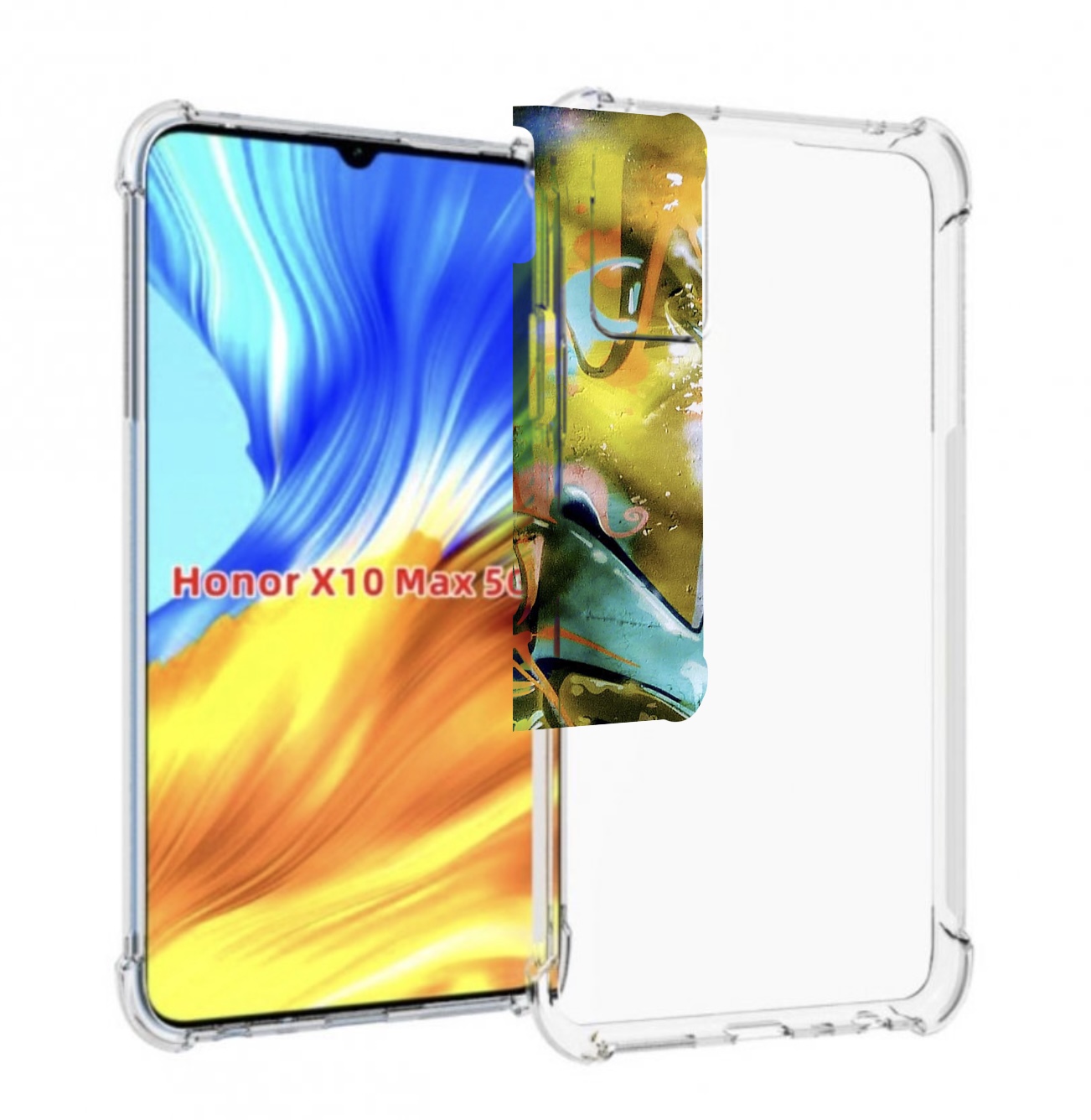 

Чехол MyPads граффити-хаос для Honor X10 Max, Прозрачный, Tocco