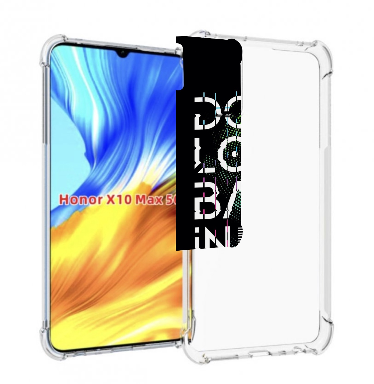 

Чехол MyPads графический-текст для Honor X10 Max, Прозрачный, Tocco