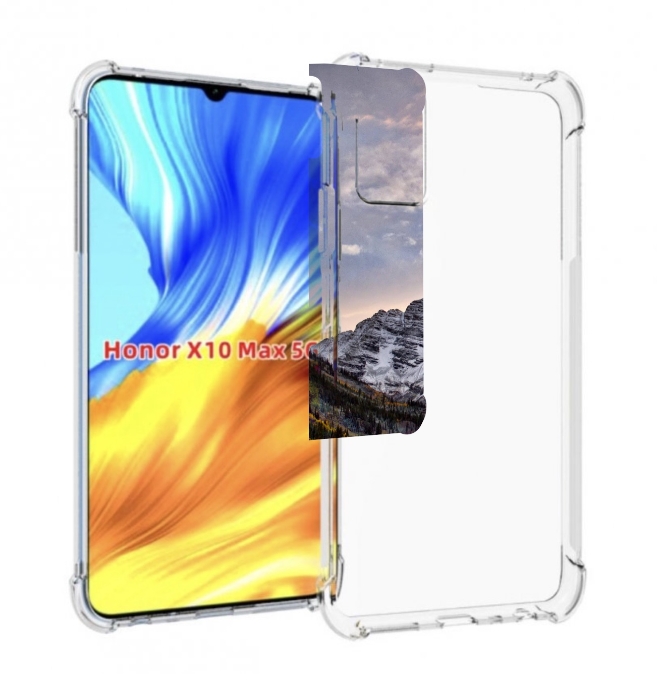 

Чехол MyPads горы-колорадо для Honor X10 Max, Прозрачный, Tocco