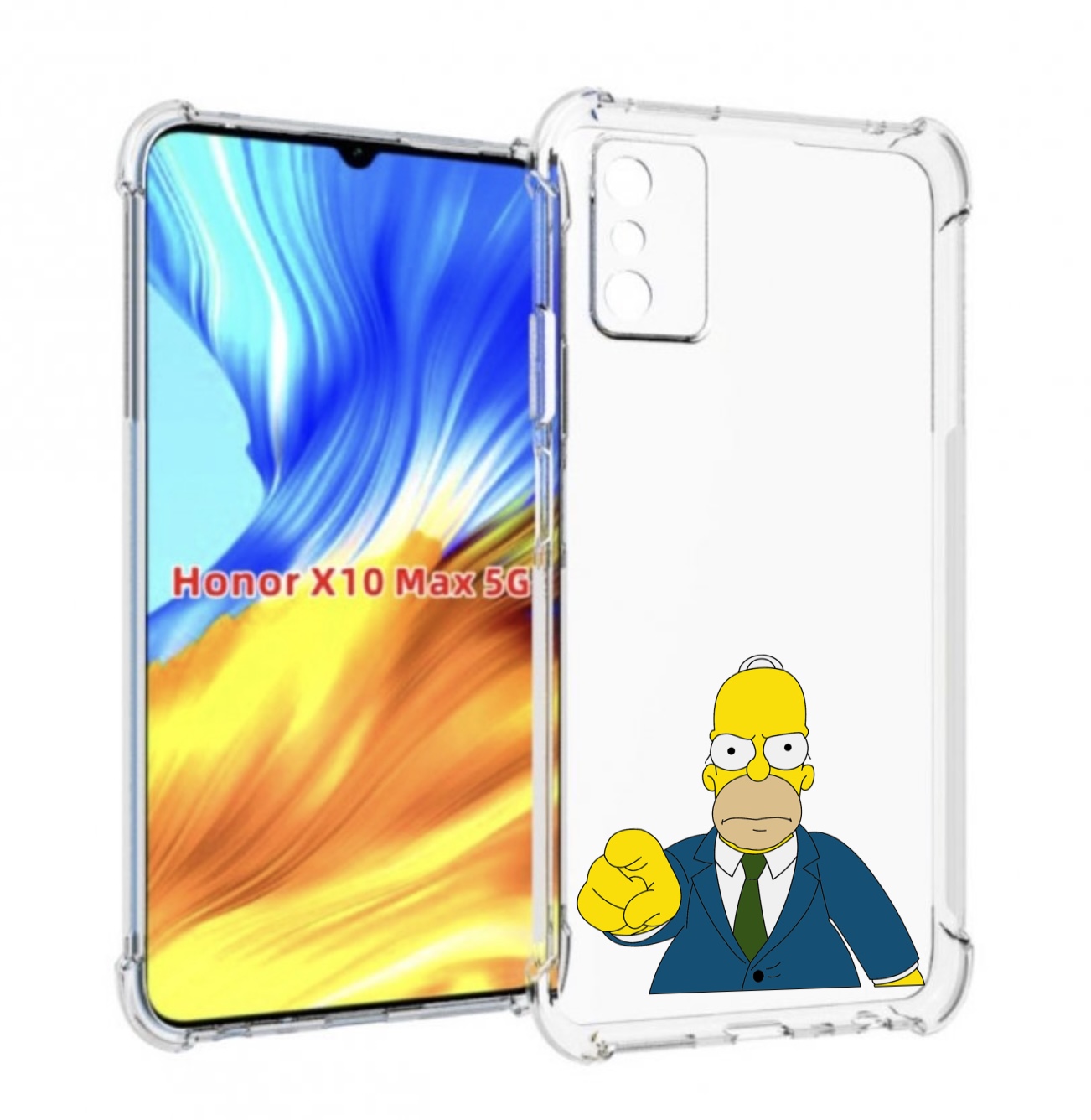 

Чехол MyPads гомер-злой для Honor X10 Max, Прозрачный, Tocco