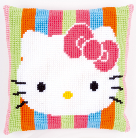 

Набор для вышивания подушки "Hello Kitty, полоски", арт.PN 0153770
