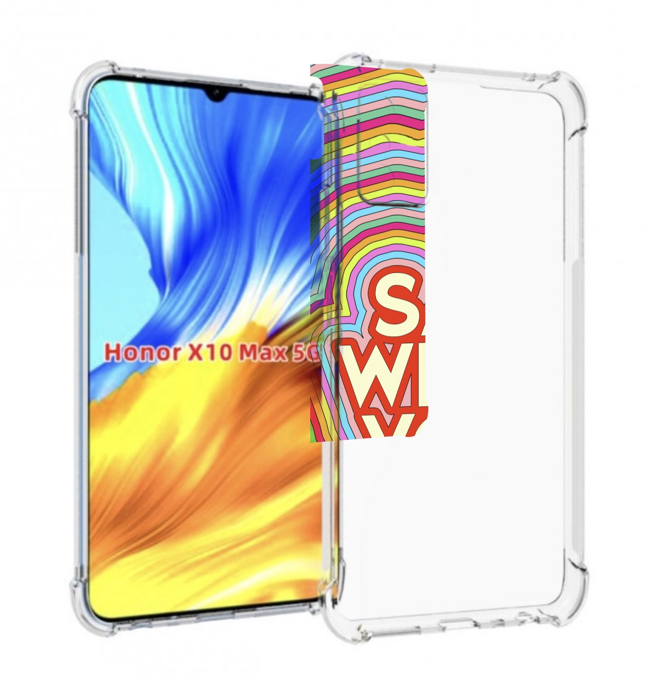 

Чехол MyPads говори то что чувствуешь для Honor X10 Max, Прозрачный, Tocco