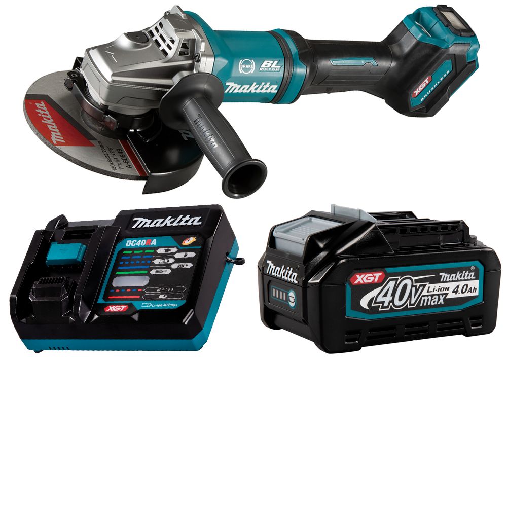 

Шлифмашина угловая аккумуляторная Makita 40В XGT 180мм 1x4Ач GA037GM101, GA037GM101