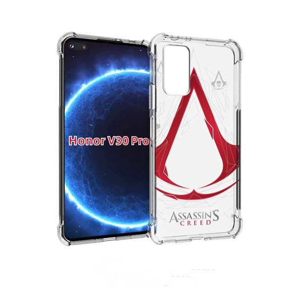 

Чехол бампер MyPads ассасин-крид-знак для Honor V30 Pro, Прозрачный, Tocco