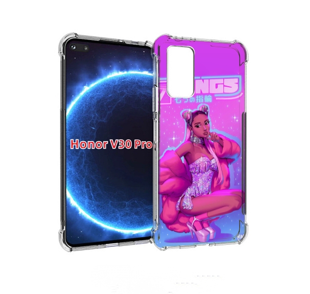 

Чехол бампер MyPads ариана-гранде для Honor V30 Pro, Прозрачный, Tocco