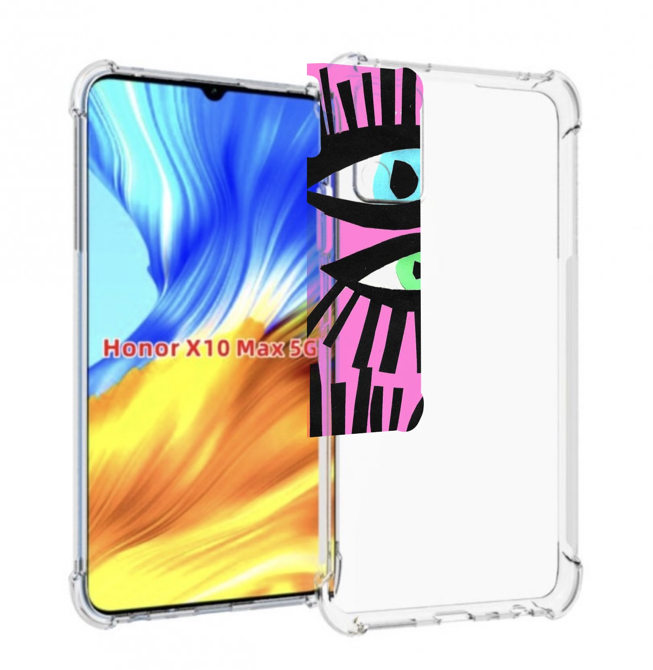 

Чехол MyPads глазки абстракция для Honor X10 Max, Прозрачный, Tocco
