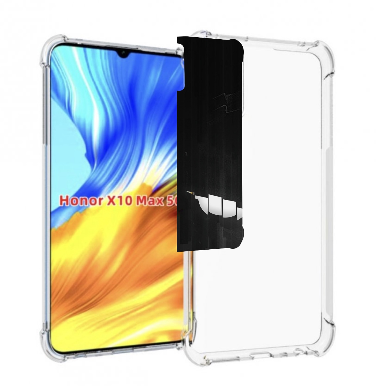 

Чехол MyPads глаза-в-ночи для Honor X10 Max, Прозрачный, Tocco