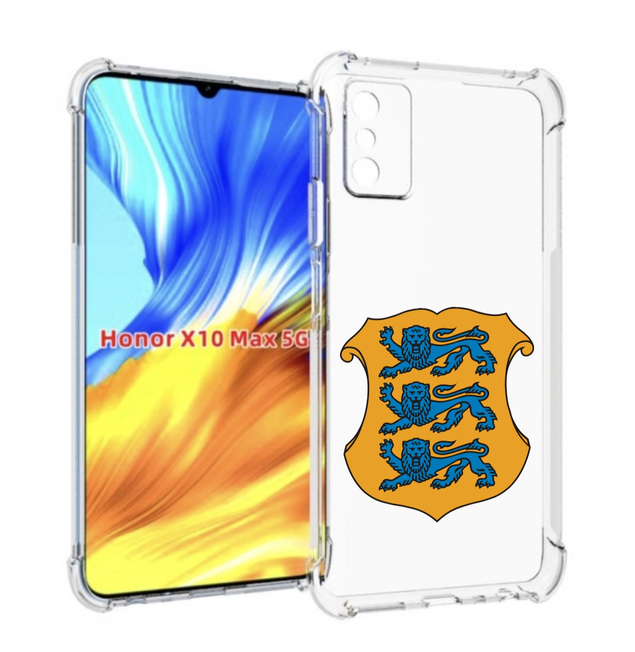

Чехол MyPads герб-эстонии для Honor X10 Max, Прозрачный, Tocco