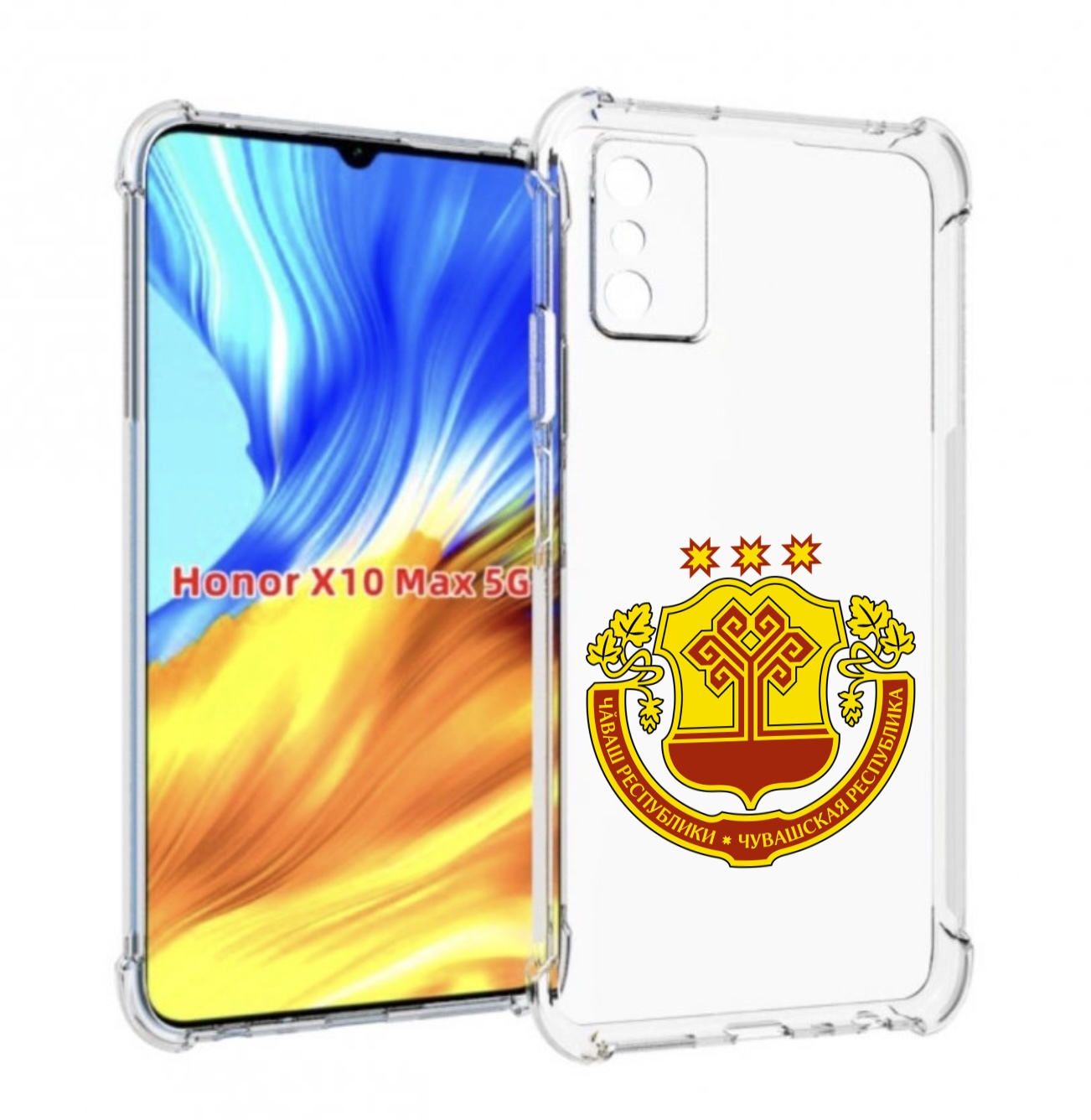 

Чехол MyPads герб-чувашии-чебоксары для Honor X10 Max, Прозрачный, Tocco