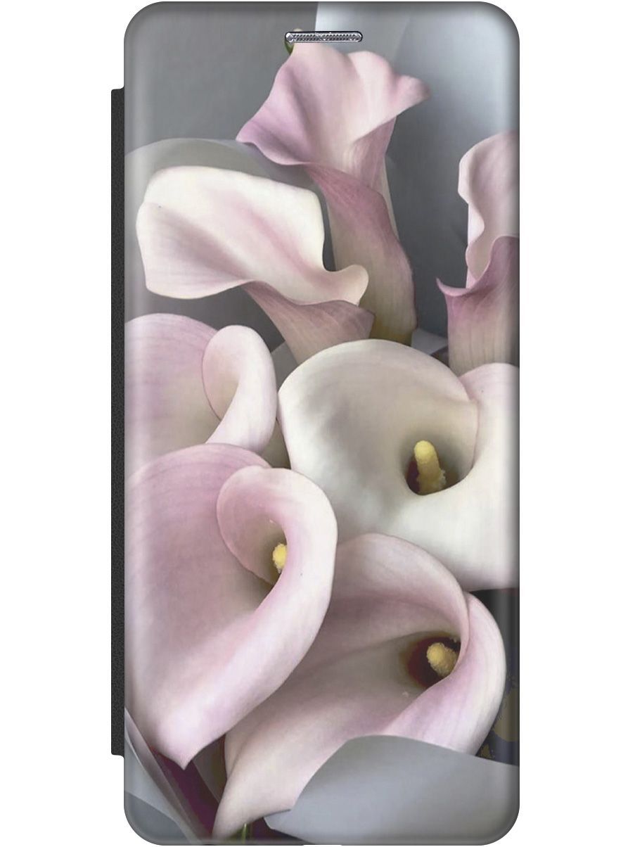 

Чехол-книжка на Samsung Galaxy A41 c принтом "Розовые каллы" черный, Розовый;серый, 8233