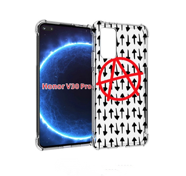 

Чехол бампер MyPads анархия-панк для Honor V30 Pro, Прозрачный, Tocco