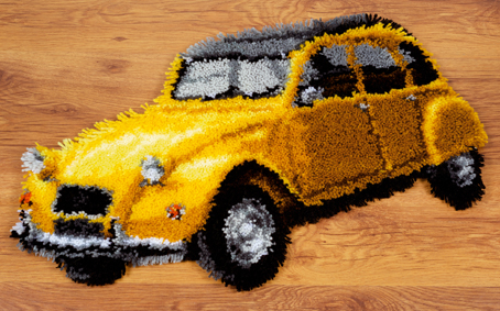 фото Набор для вышивания коврика vervaco "старый желтый автомобиль", арт.pn 0149512