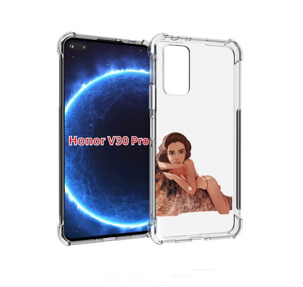 

Чехол бампер MyPads амазонка-на-дереве для Honor V30 Pro, Прозрачный, Tocco
