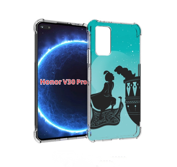 

Чехол бампер MyPads алладин тень для Honor V30 Pro, Прозрачный, Tocco