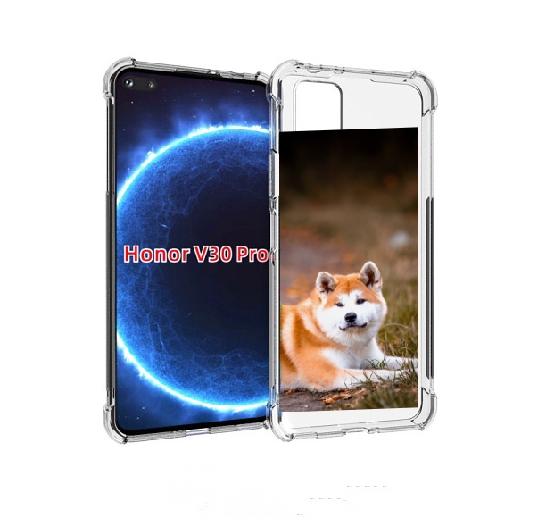 

Чехол бампер MyPads акита ину для Honor V30 Pro, Прозрачный, Tocco