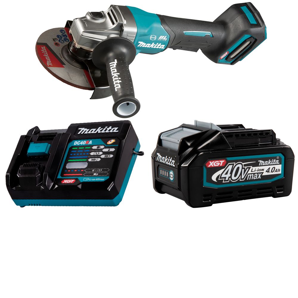 Шлифмашина угловая аккумуляторная Makita 40В XGT 150мм 1x4Ач GA036GM101