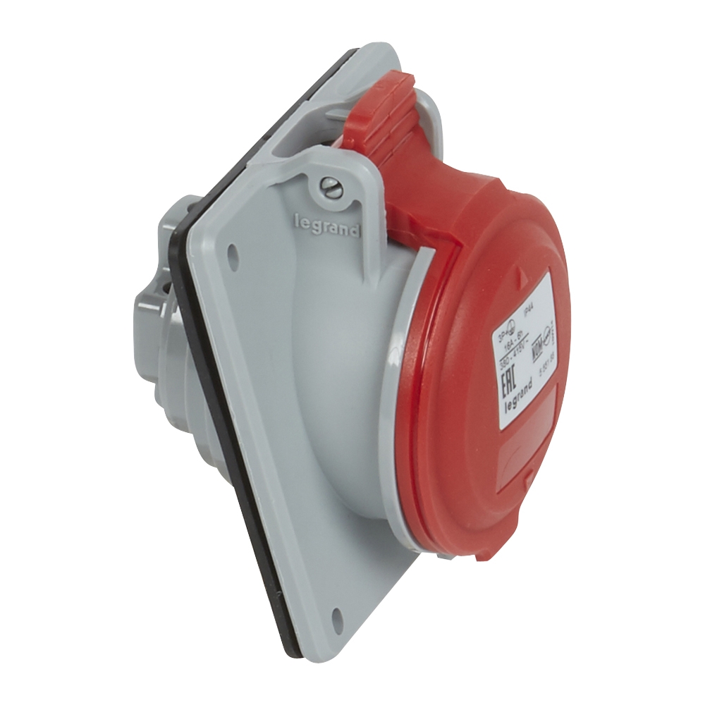 

Розетка встраиваемая - 16А - 3К+З - 380 В - IP 44 | код. 090163 | LEGRAND ( 1шт. )