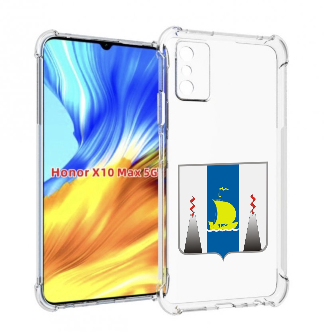 

Чехол MyPads герб-сахалиснкои-области для Honor X10 Max, Прозрачный, Tocco