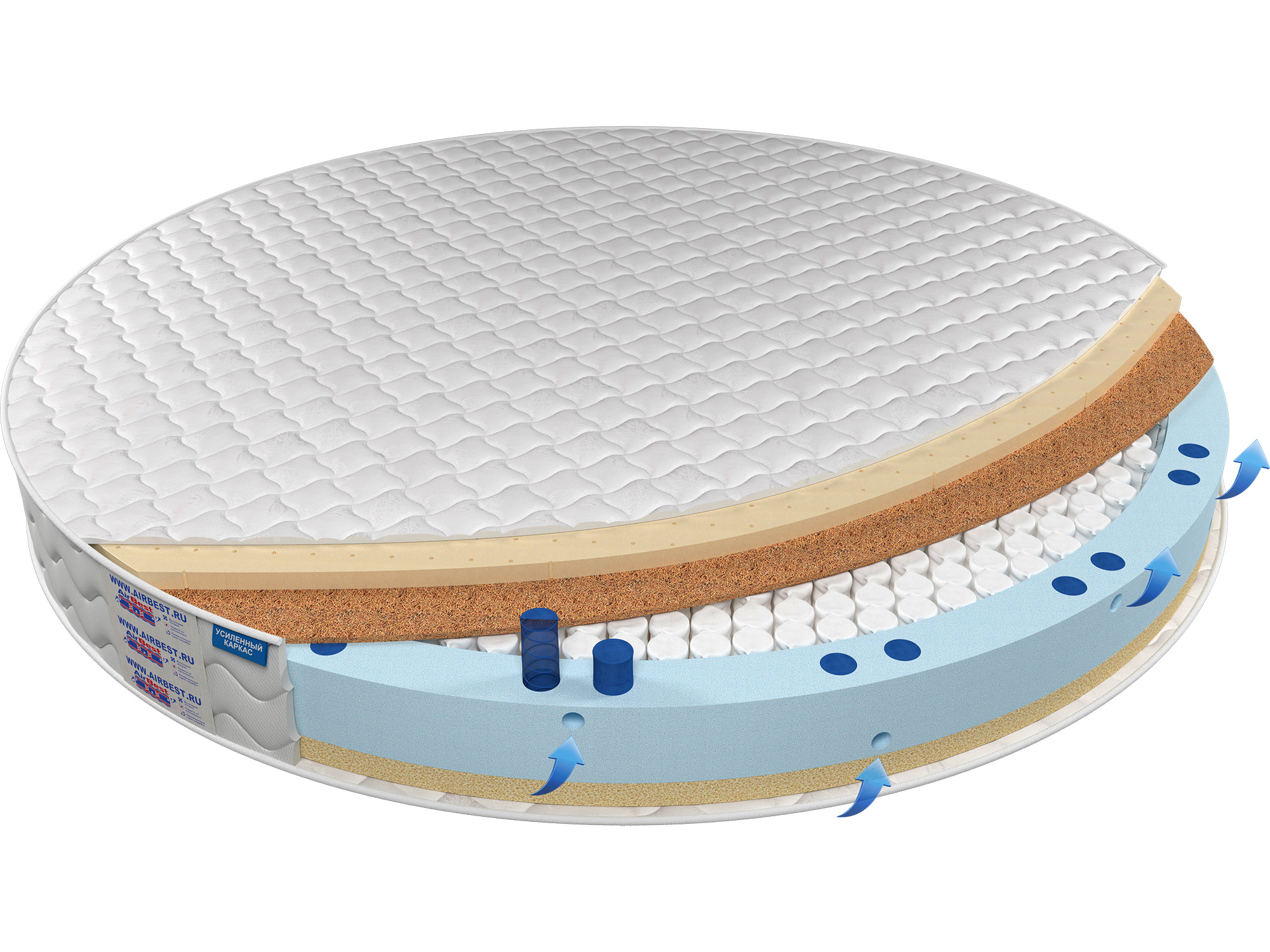 

Матрас Airbest Gold s1000r диаметр 220x21, Белый, Матрас Airbest Gold s1000r