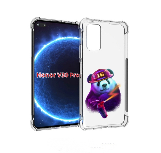 

Чехол бампер MyPads Яркая панда детский для Honor V30 Pro, Прозрачный, Tocco