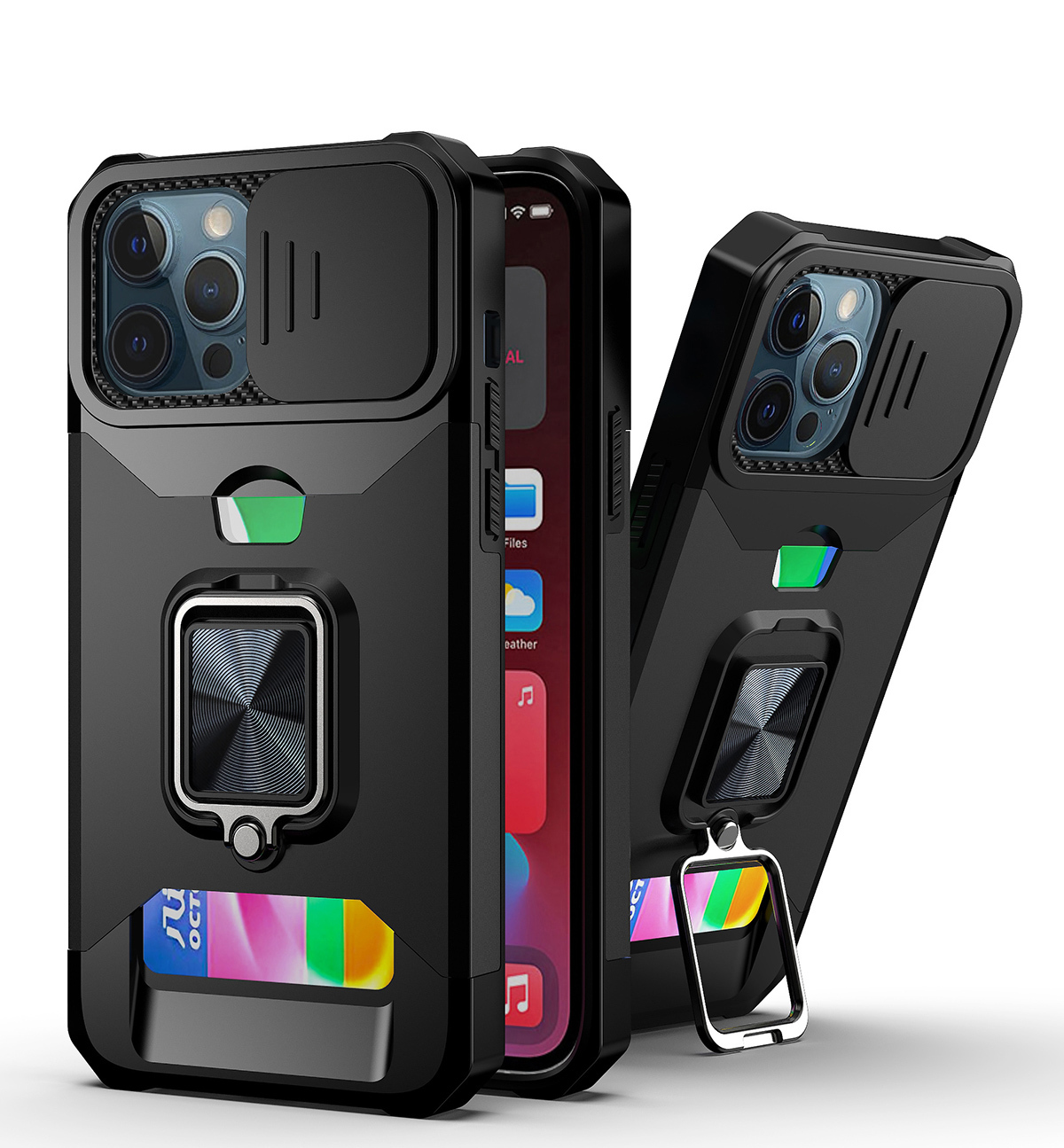 

Чехол Black Panther Сard Reader Case для Apple iPhone 12 Pro Max, Черный