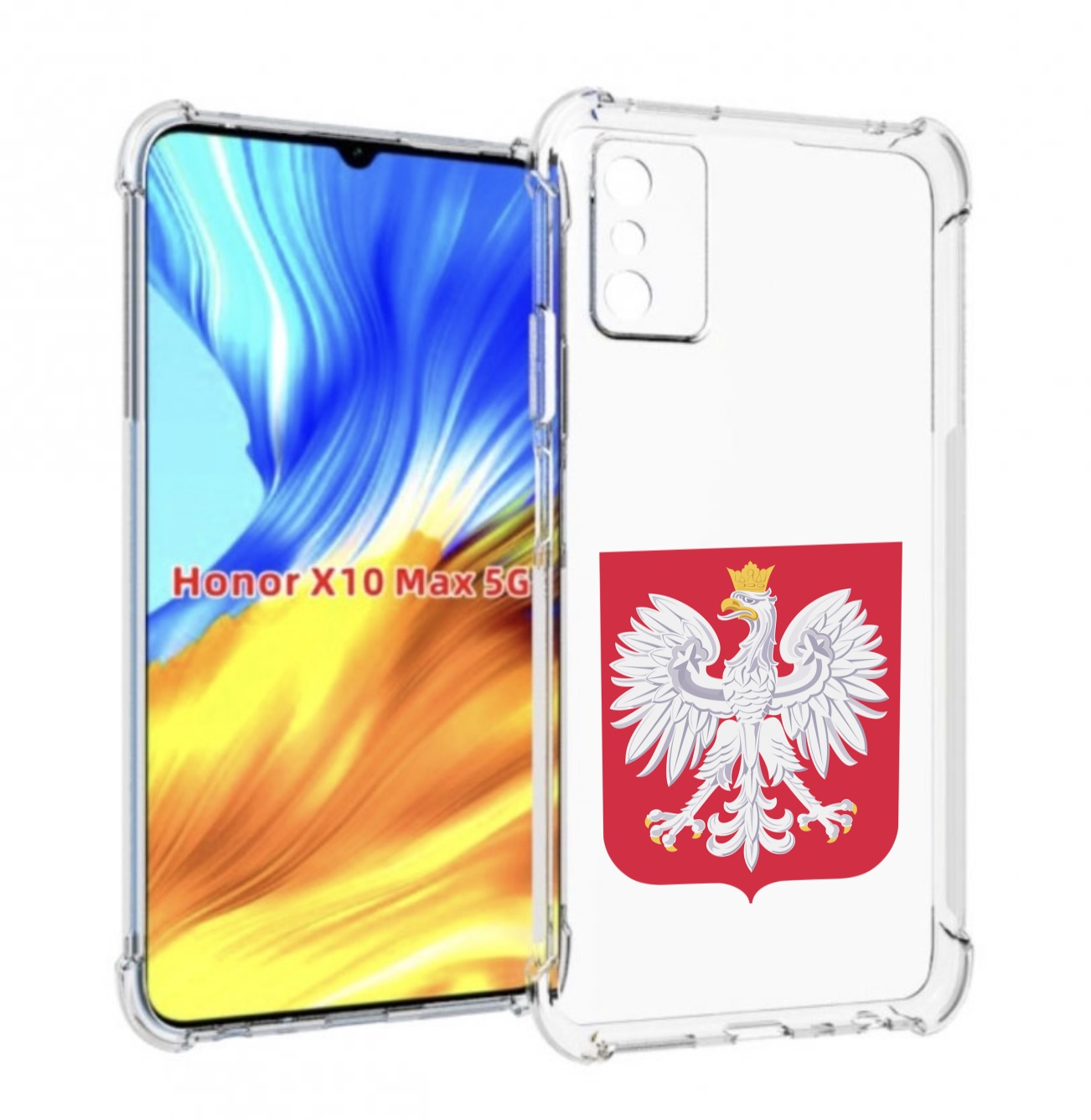 

Чехол MyPads герб-польши для Honor X10 Max, Прозрачный, Tocco