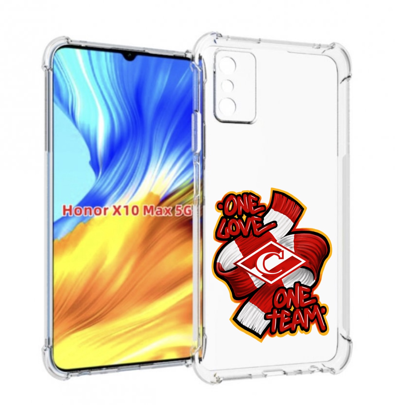 

Чехол MyPads ФК спарак 1 любовь для Honor X10 Max, Прозрачный, Tocco