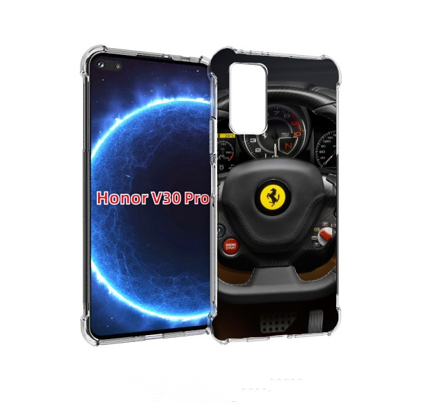 

Чехол бампер MyPads Ферарри для Honor V30 Pro, Прозрачный, Tocco