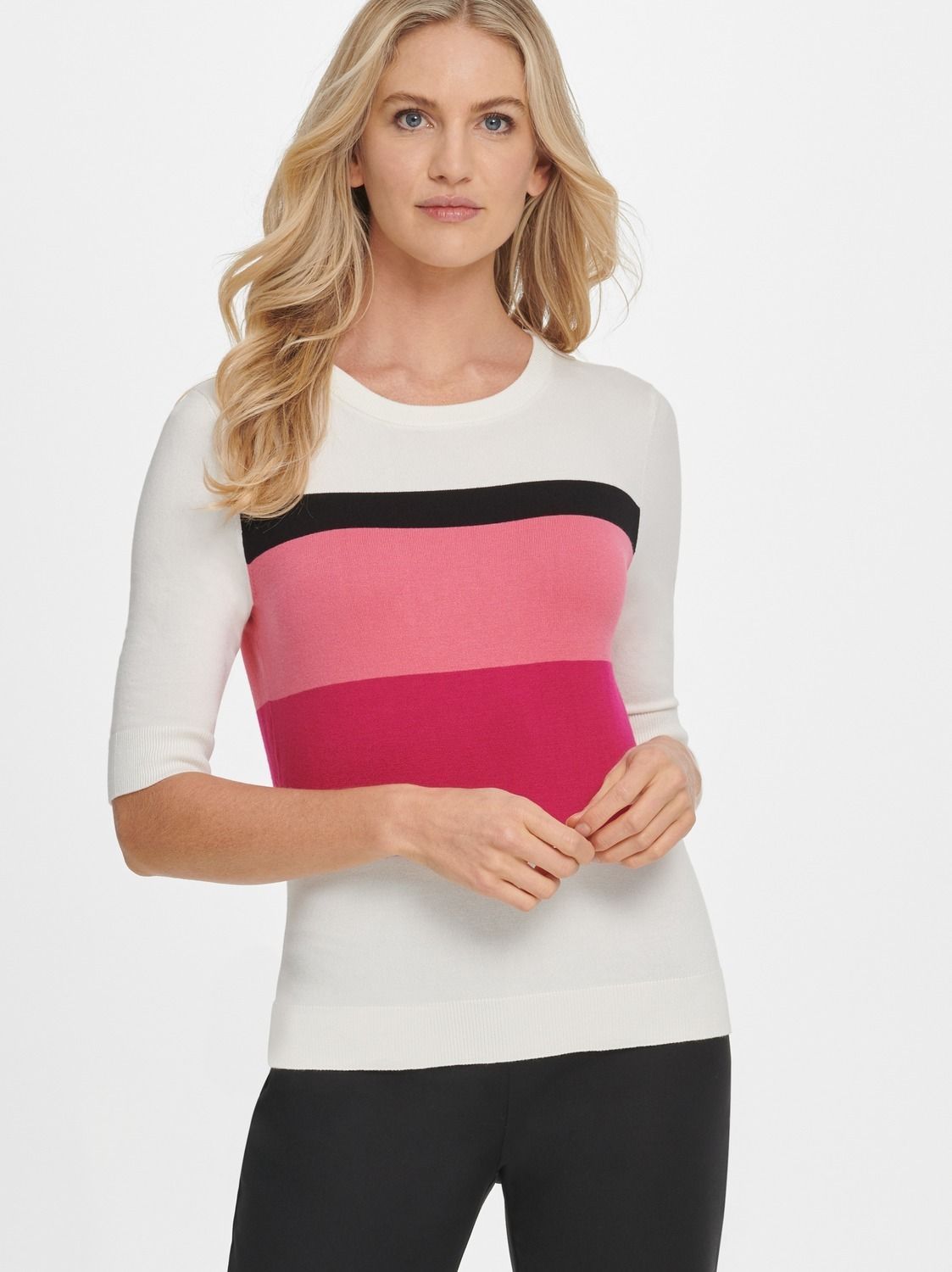 

Пуловер женский DKNY P0BS8934/ZHSS белый S, P0BS8934