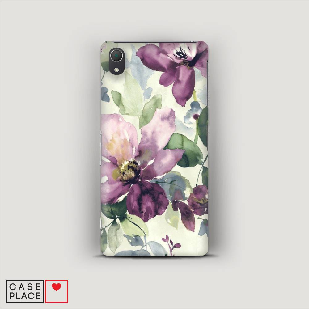 

Пластиковый чехол "Сиреневые цветы-акварель" на Sony Xperia Z2