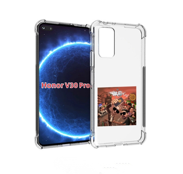 

Чехол бампер MyPads Третий АК-47 для Honor V30 Pro, Прозрачный, Tocco