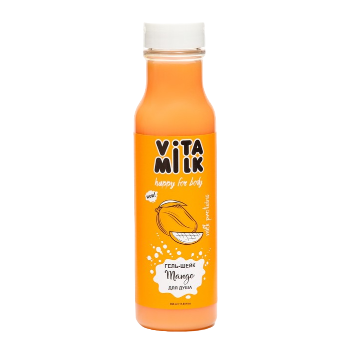 

Гель-шейк VitaMilk, для душа, Манго и молоко, 350 мл, Шейк