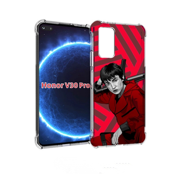 

Чехол бампер MyPads Токио-бумажный-дом для Honor V30 Pro, Прозрачный, Tocco
