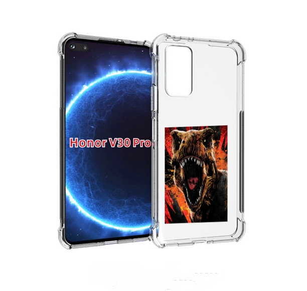 

Чехол бампер MyPads Тиранозавр для Honor V30 Pro, Прозрачный, Tocco