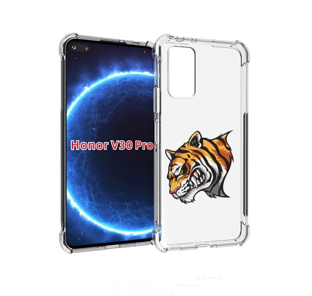 

Чехол бампер MyPads Тигр для Honor V30 Pro, Прозрачный, Tocco