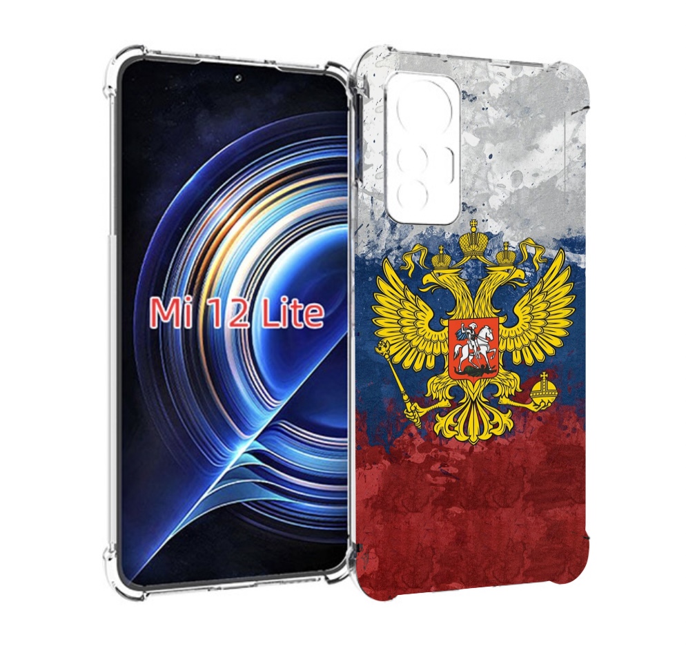 

Чехол MyPads герб-России для Xiaomi 12 Lite, Прозрачный, Tocco