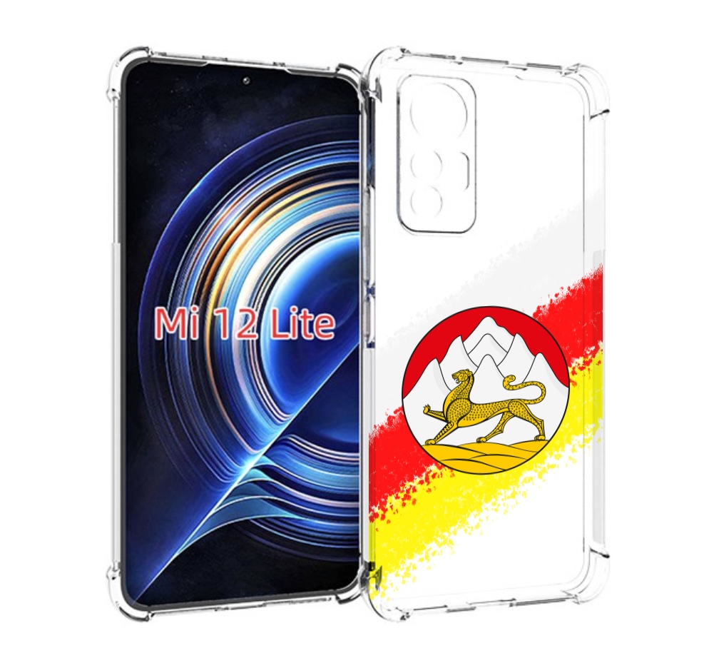 

Чехол MyPads герб флаг южная осетия для Xiaomi 12 Lite, Прозрачный, Tocco