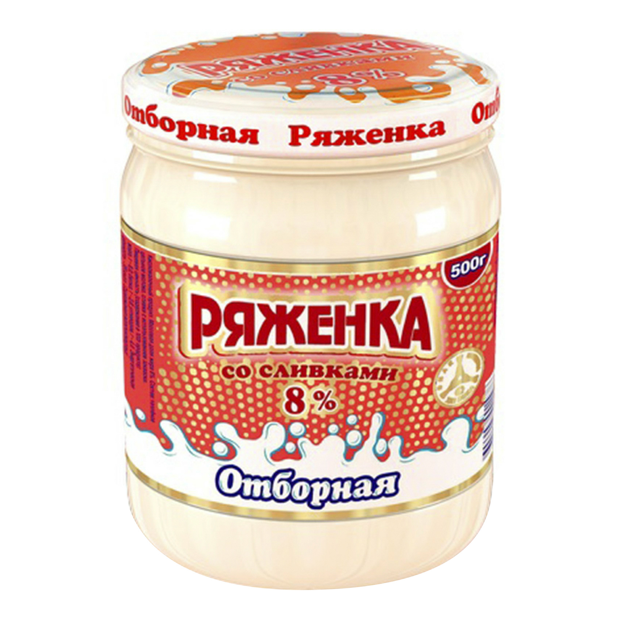 

Ряженка Хладокомбинат Отборная со сливками 8% БЗМЖ 500 мл