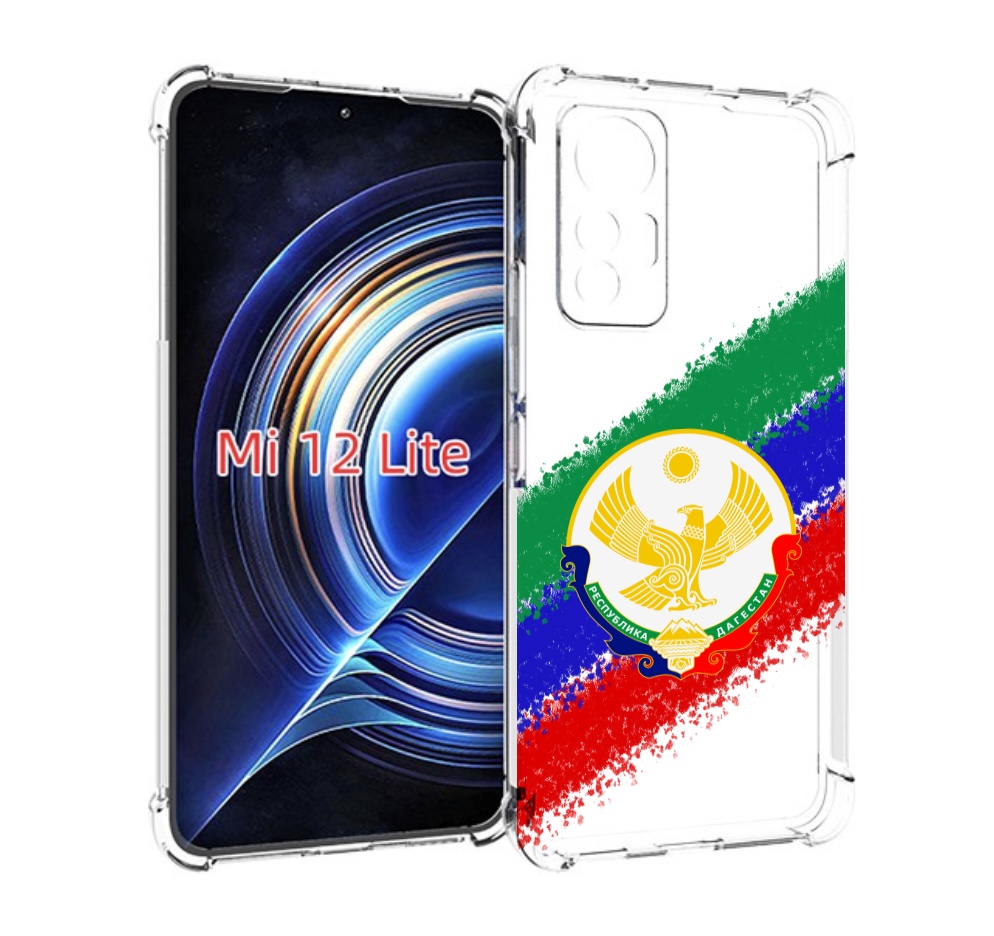 

Чехол MyPads герб флаг Дагестана для Xiaomi 12 Lite, Прозрачный, Tocco